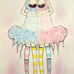 江東服飾高等専修学校 ファッション画（イラスト）